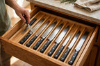 Knife Drawer Organizer | Solid Bamboo & Space-Saving | 12 Slots