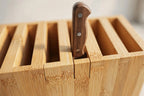 Knife Drawer Organizer | Solid Bamboo & Space-Saving | 12 Slots