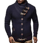 Knitted Sweater | Thick Knit & Toggle Closure | Warm and Comfortable