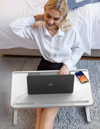 Laptop Stand For Bed | Aluminum Adjustable Height & Tilt