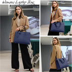 Laptop Tote | Waterproof PU Leather & Padded 15.6-Inch Compartment