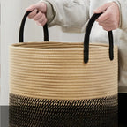 Laundry Basket | Woven Cotton & Collapsible | 58 L