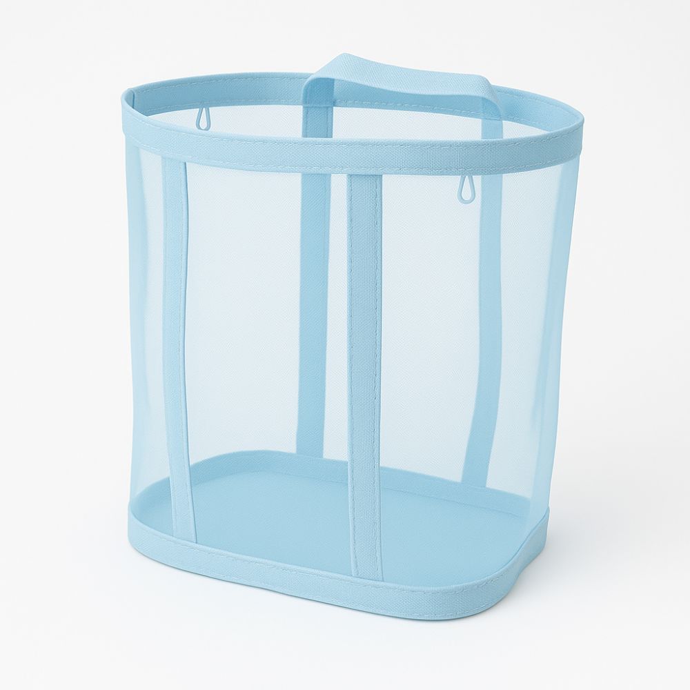 Laundry Hamper | Breathable Nylon Mesh | Rope Carry Loops