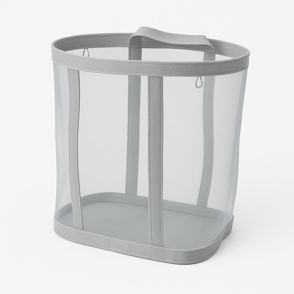 Laundry Hamper | Breathable Nylon Mesh | Rope Carry Loops