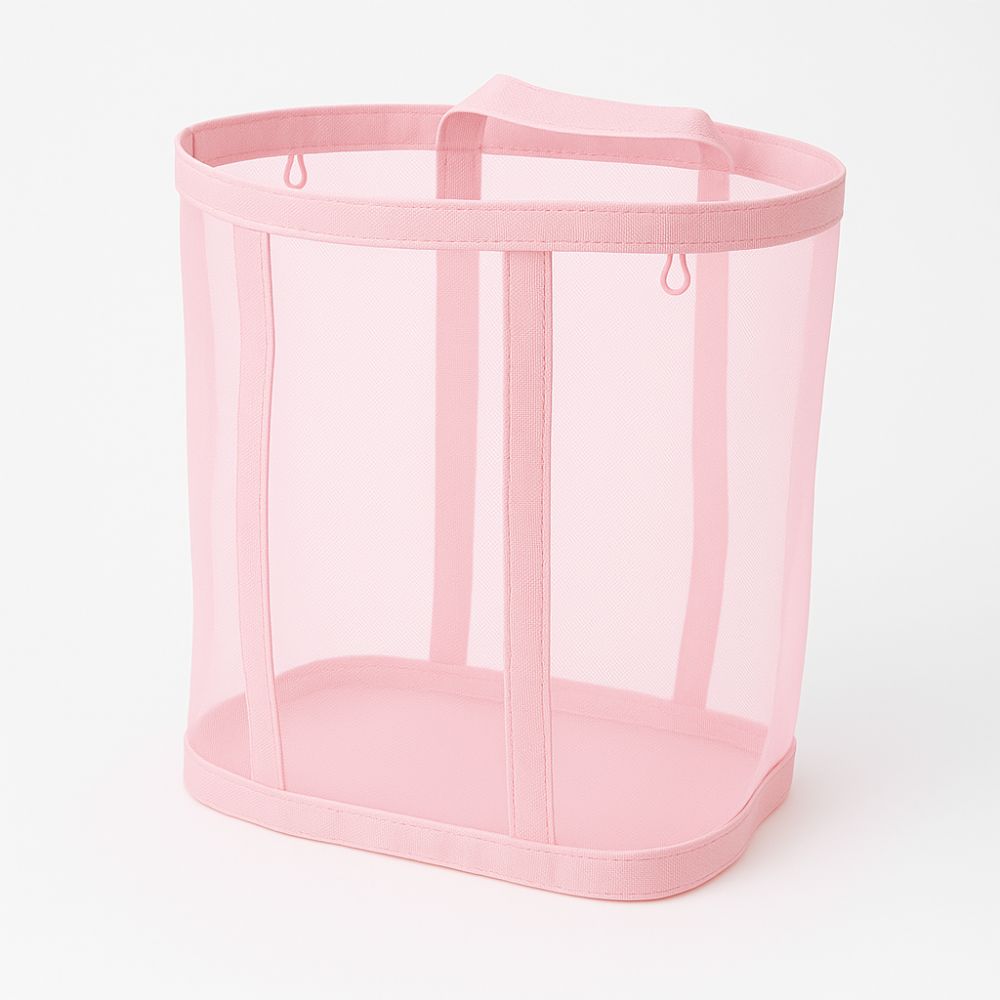 Laundry Hamper | Breathable Nylon Mesh | Rope Carry Loops
