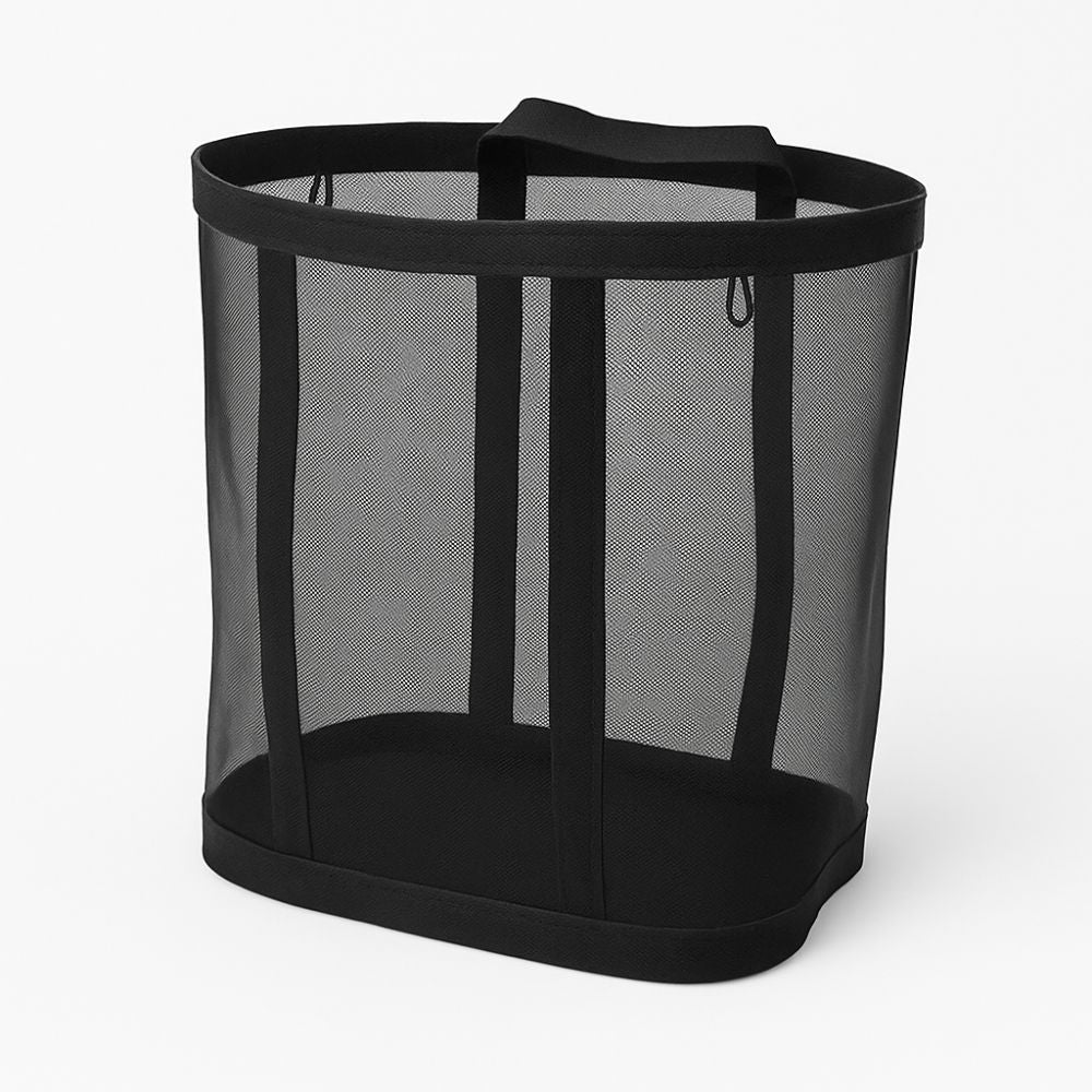 Laundry Hamper | Breathable Nylon Mesh | Rope Carry Loops