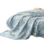 Throw Blanket | Leaf Woven Design | 100% Cotton