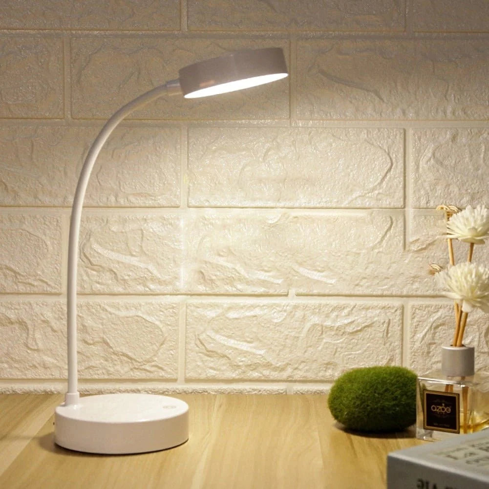LED Desk Lamp | Adjustable Gooseneck & USB-Rechargeable