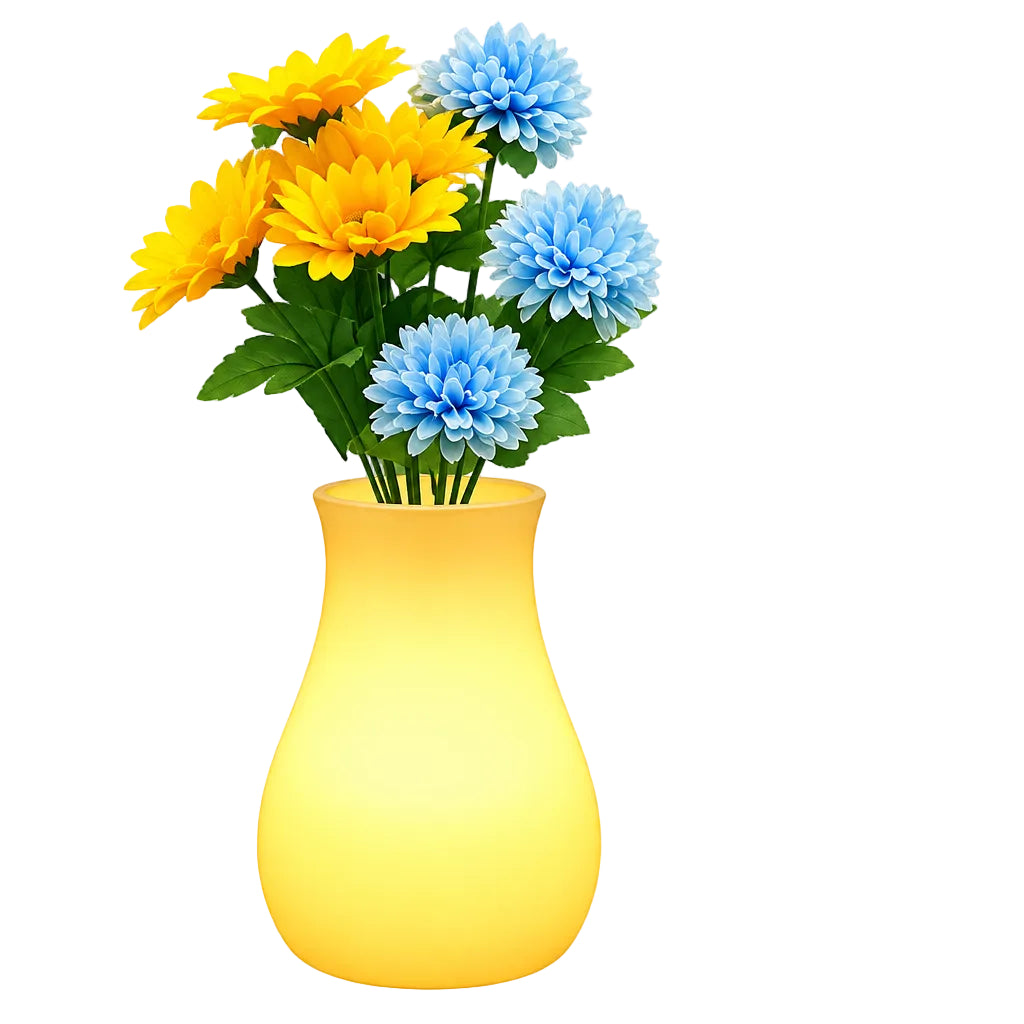 LED Flower Vase | USB Rechargeable IP65 Waterproof & 16-Colour Remote