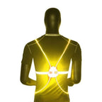 LED Safety Vest | 360° Fiber-Optic Visibility & Flash Modes | Universal Fit