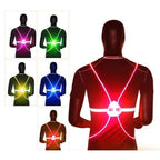LED Safety Vest | 360° Fiber-Optic Visibility & Flash Modes | Universal Fit
