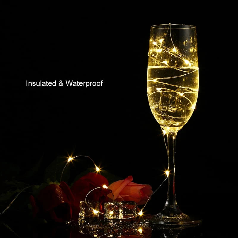 LED String Lights | Flexible Copper Wire & Waterproof | 1.2 M