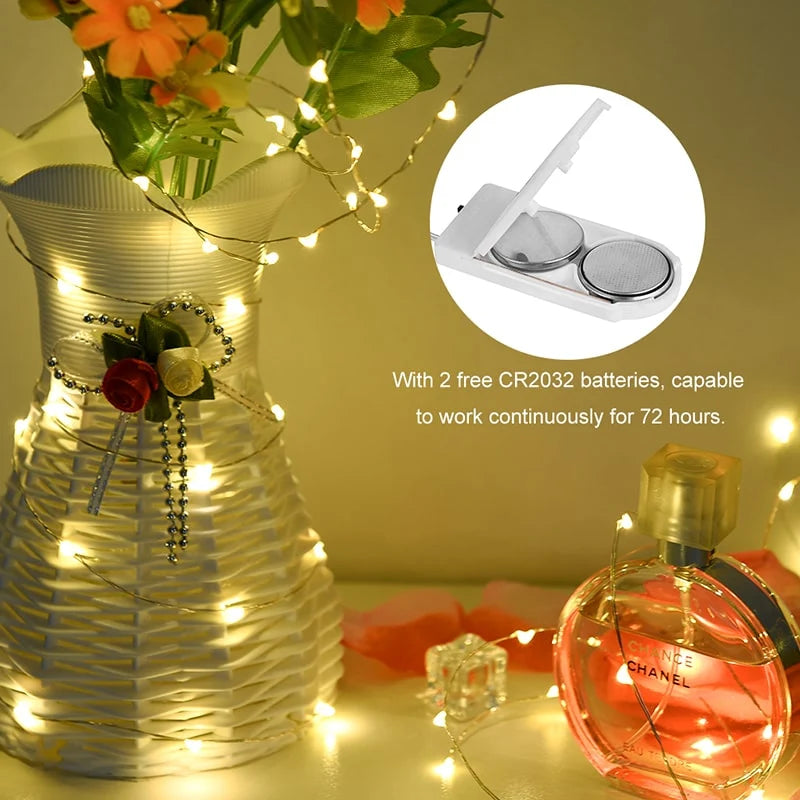 LED String Lights | Flexible Copper Wire & Waterproof | 1.2 M
