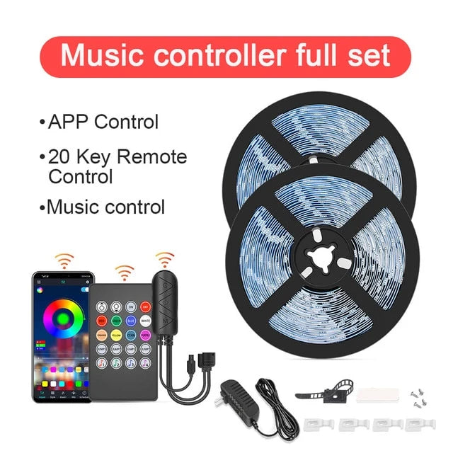 LED Strip Light | RGB Color Changing & Music Sync