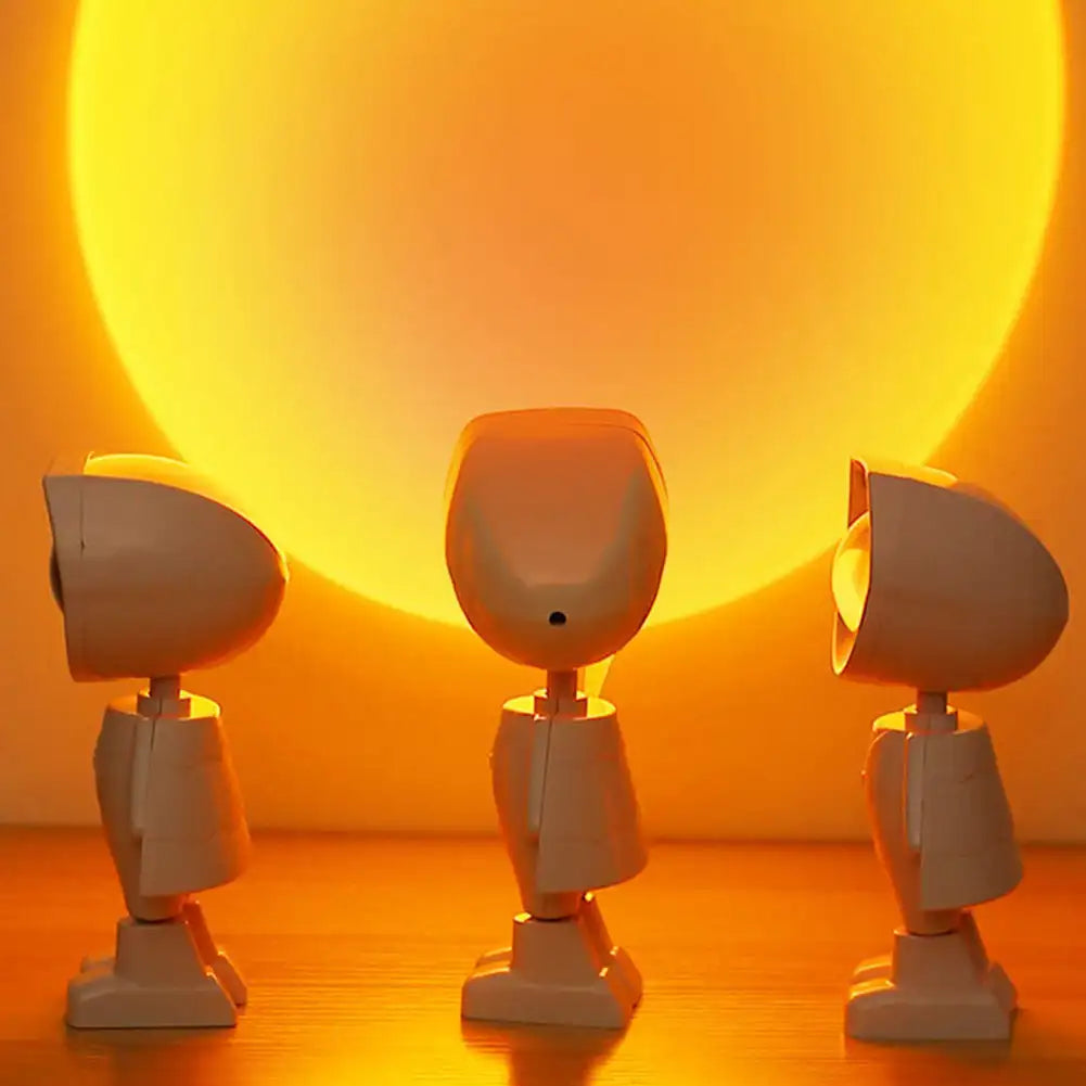 LED Sunset Lamp | Rechargeable & 360° Rotatable