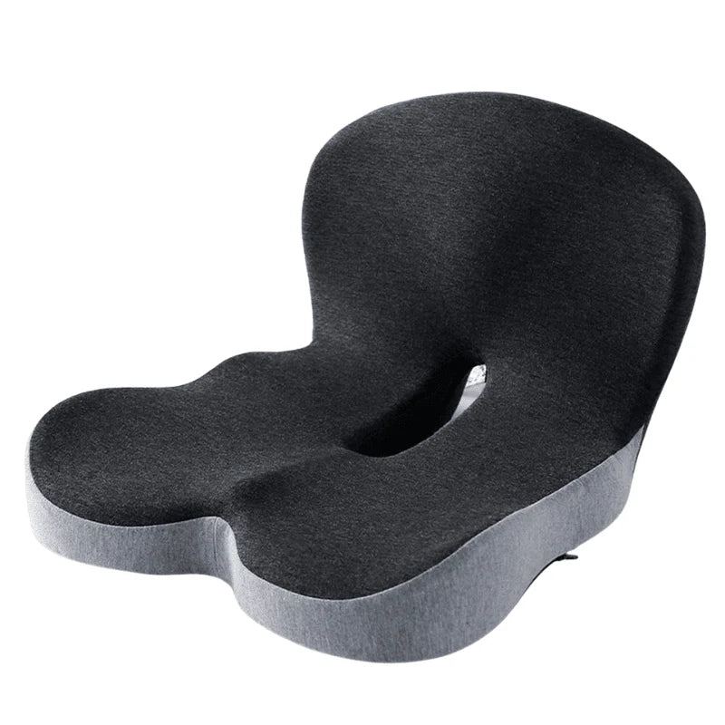 Lumbar Support Cushion | Memory Foam & Non-Slip | Machine-Washable Cover