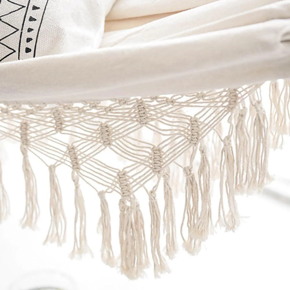Macramé Hammock | Handwoven Cotton-Blend & 2-Person | 200 x 150 cm