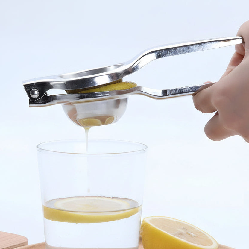 Lemon Squeezer | Manual Press & Stainless Steel | Straining Bowl