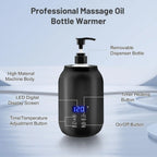 Massage Oil Warmer | Adjustable Temperature & 360° Fast Heating | Digital Display