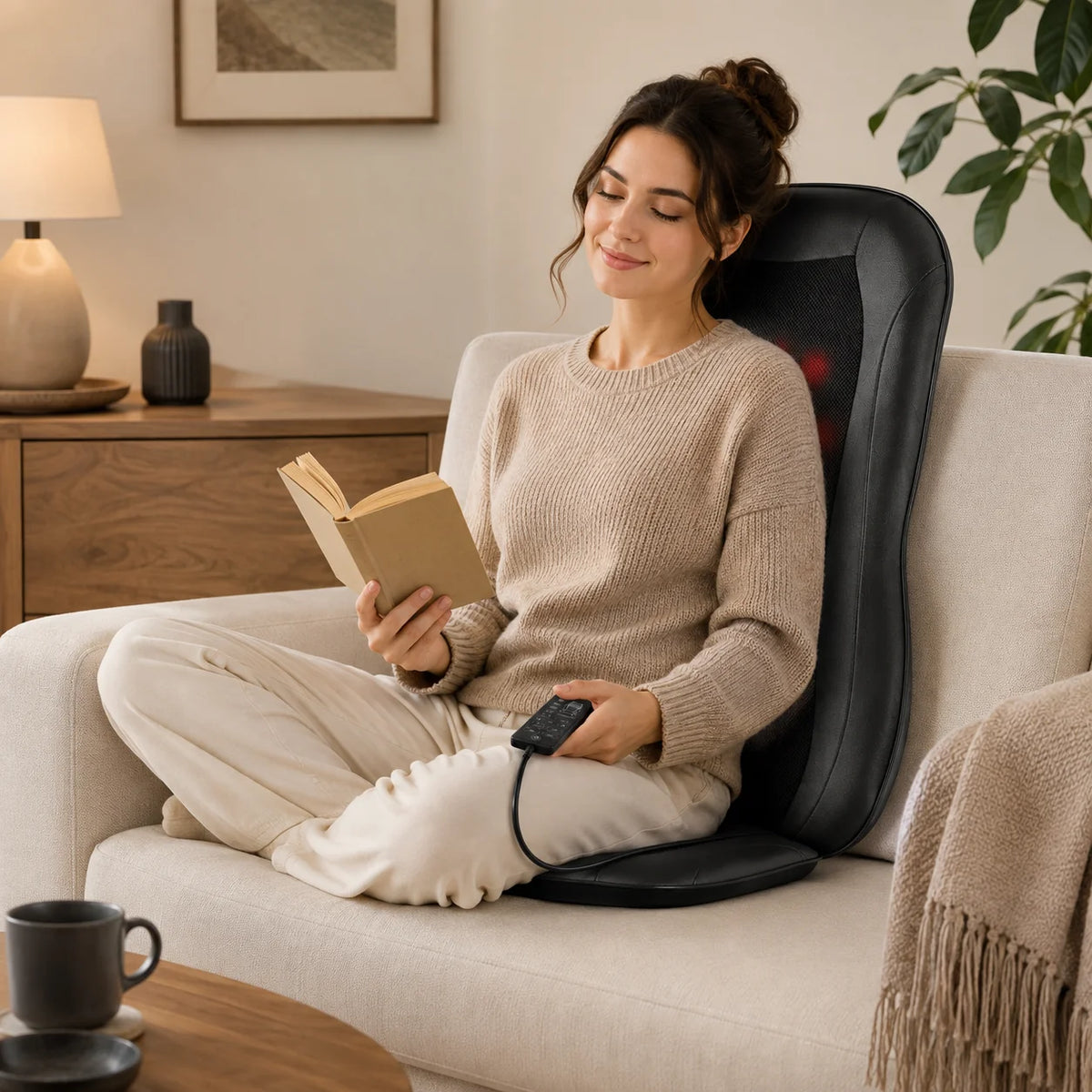 Massage Seat Cushion | Rolling & Vibrating, Heated