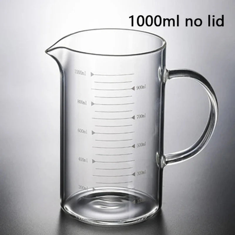 Measuring Cup | High Borosilicate & Heat-Resistant | 250/500/1000 ml