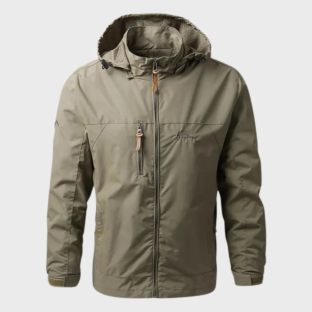 Men's Hooded Jacket | Waterproof & Warm Lined | Adjustable Hood