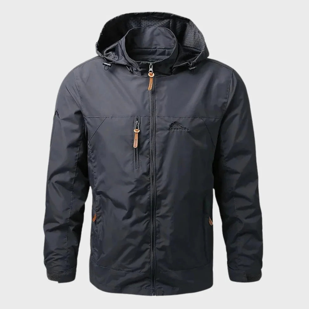 Men's Hooded Jacket | Waterproof & Warm Lined | Adjustable Hood
