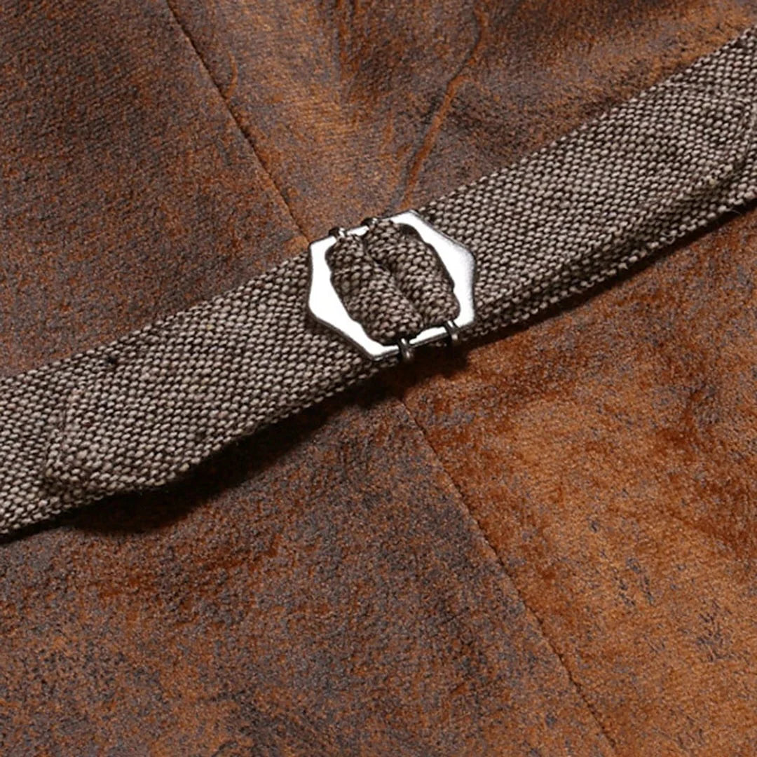 Men's Leather Waistcoat | Comfortable Fit