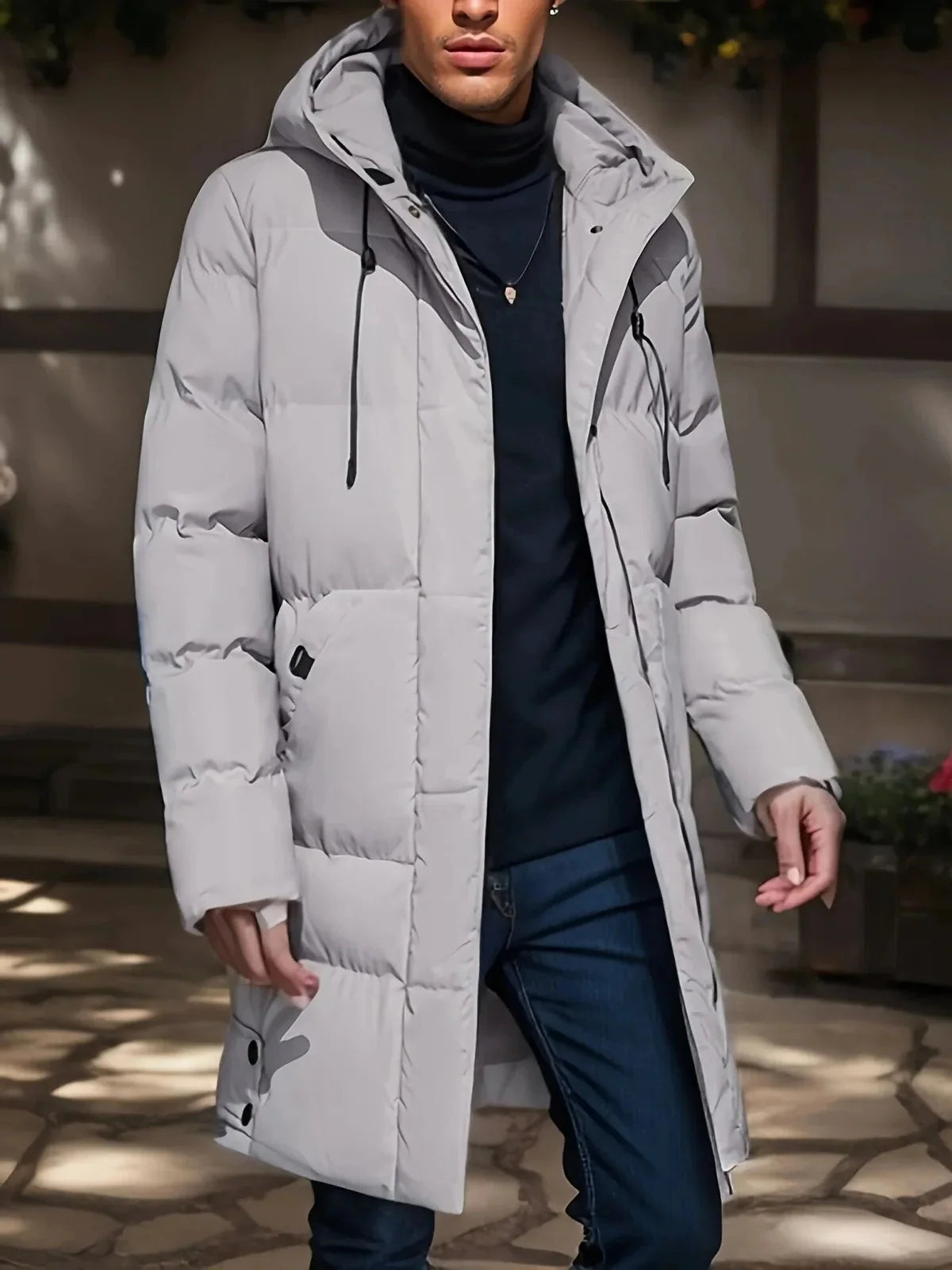 Men's Long Winter Jacket | Waterproof & Breathable Insulated Lining