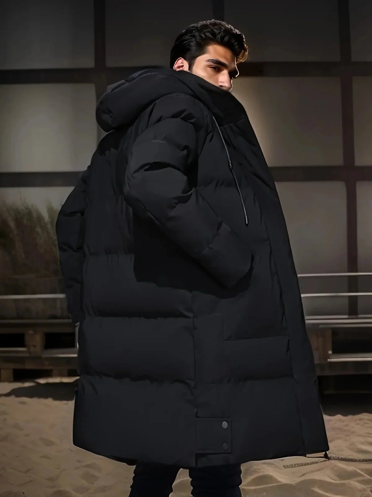 Men's Long Winter Jacket | Waterproof & Breathable Insulated Lining