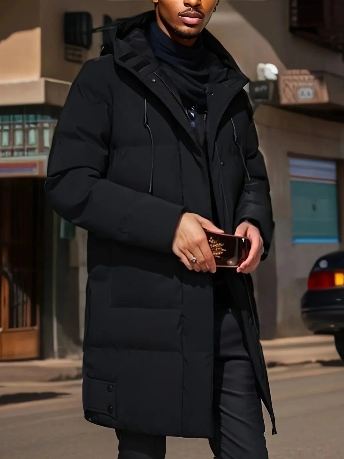 Men's Long Winter Jacket | Waterproof & Breathable Insulated Lining