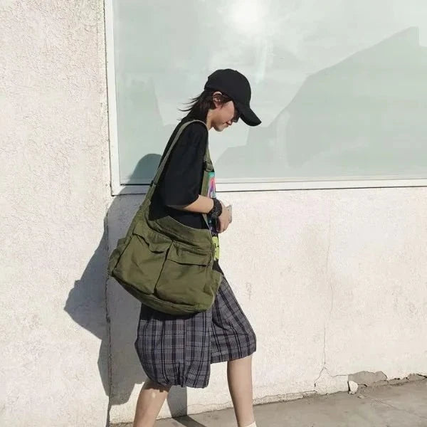 Messenger Bag | Large Capacity & Adjustable Strap | Shoulder or Crossbody Carry