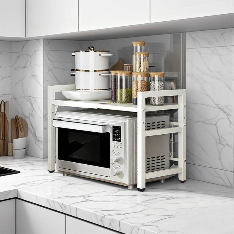 Storage Shelf | Metal Frame & Raised Edges