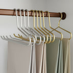 Wardrobe Hangers | Slim Non-Slip Metal | Set of 5