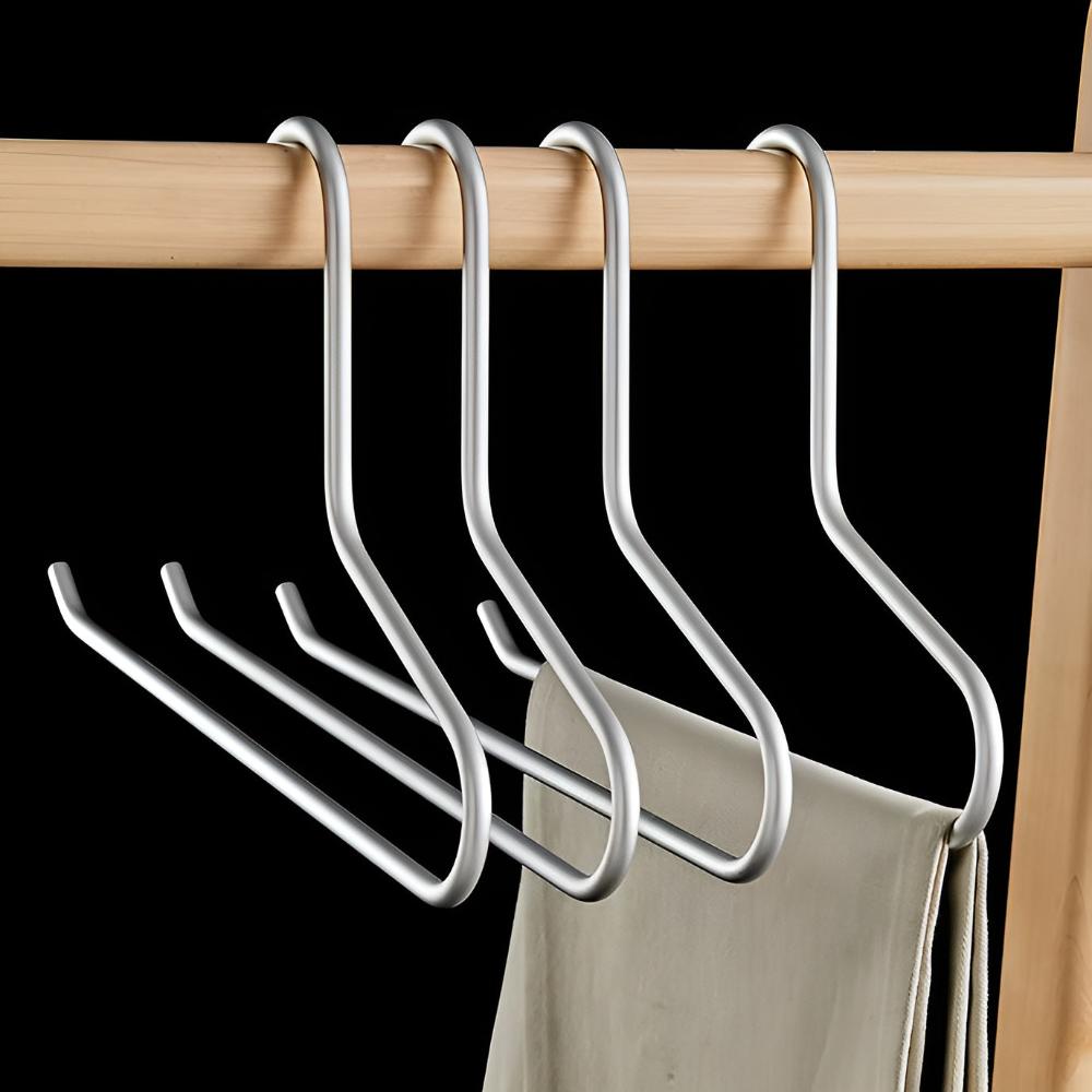 Wardrobe Hangers | Slim Non-Slip Metal | Set of 5