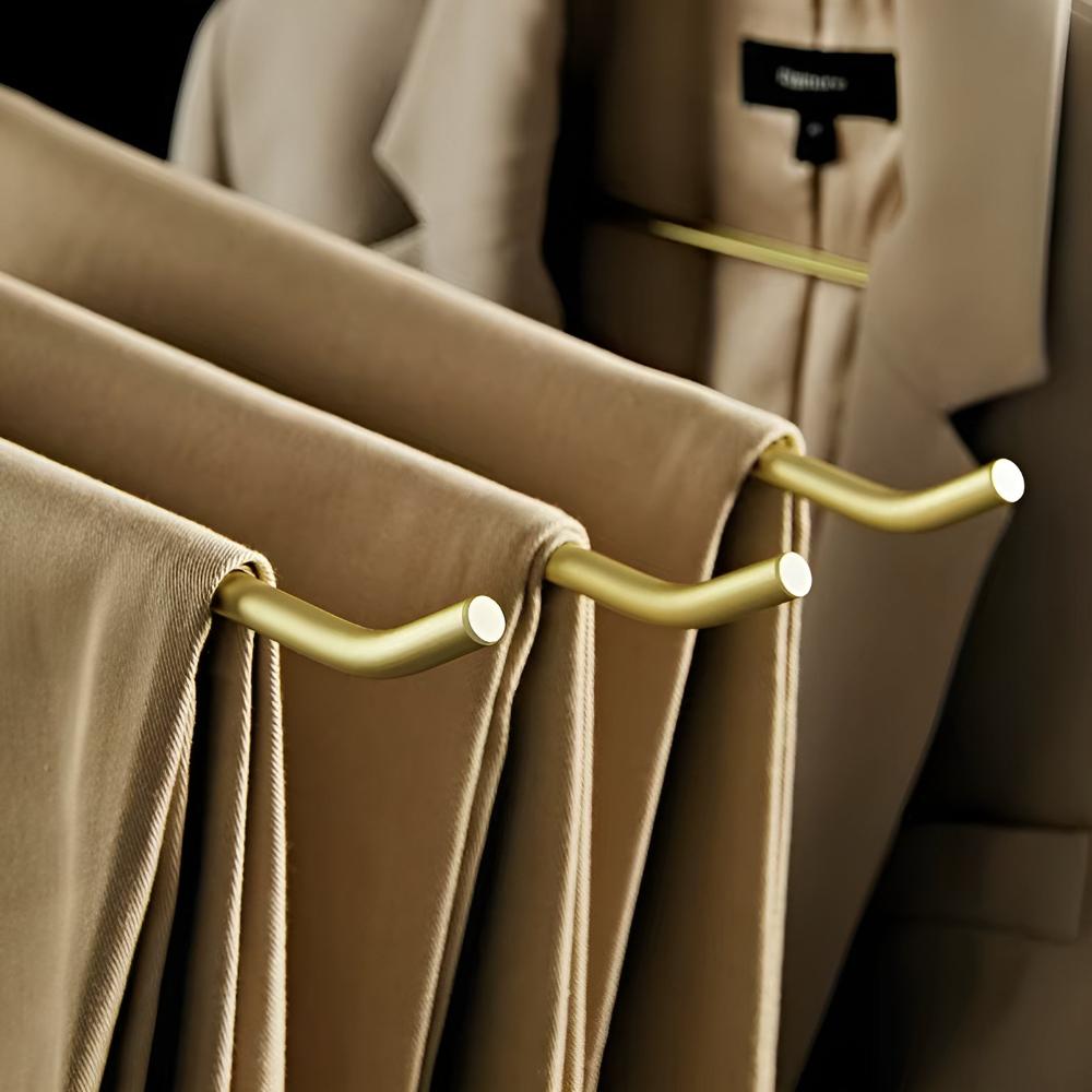 Wardrobe Hangers | Slim Non-Slip Metal | Set of 5