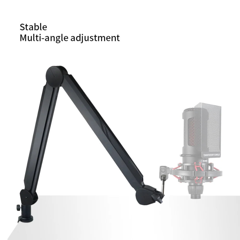 Microphone Boom Arm | Cable Management & Spring-Supported | Clamp Mount