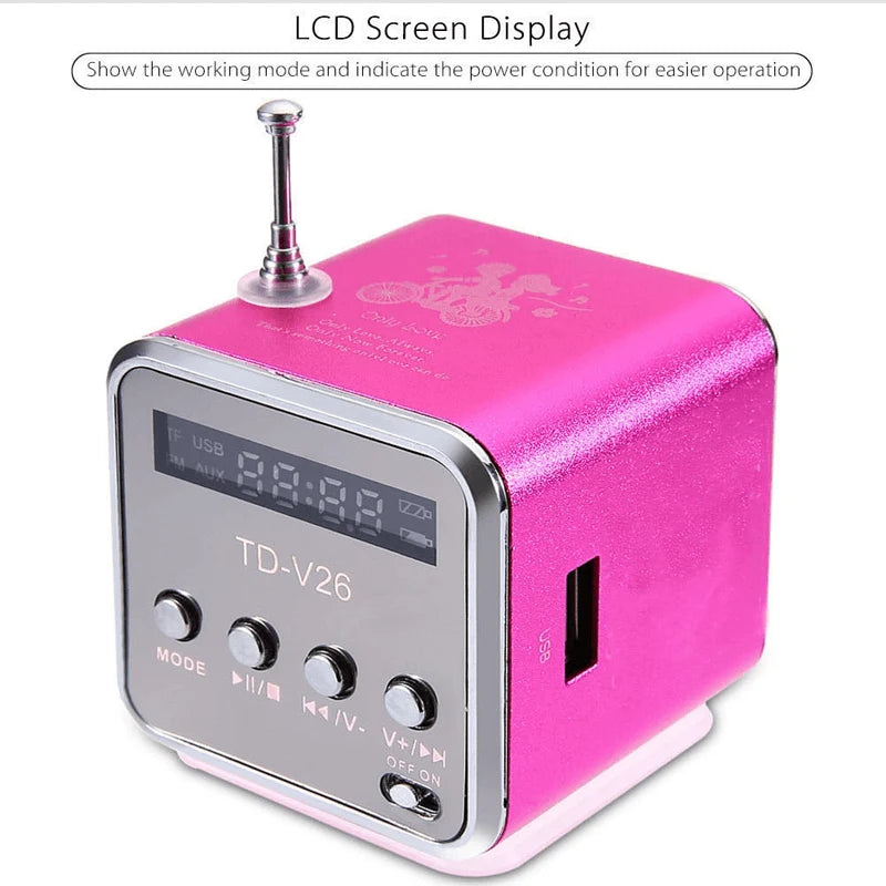 Mini Bluetooth Speaker | Aluminum Shell & FM Radio