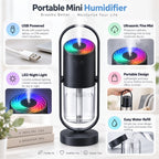 Mini Humidifier | USB-Powered Ultrasonic Mist & Night Light