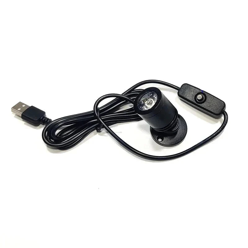 Mini LED Spotlight | USB Plug-In & Adjustable 30° Beam | Aluminum Body