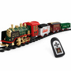 Model Train Set | Remote-Controlled & Rechargeable | Classic Steam Locomotive