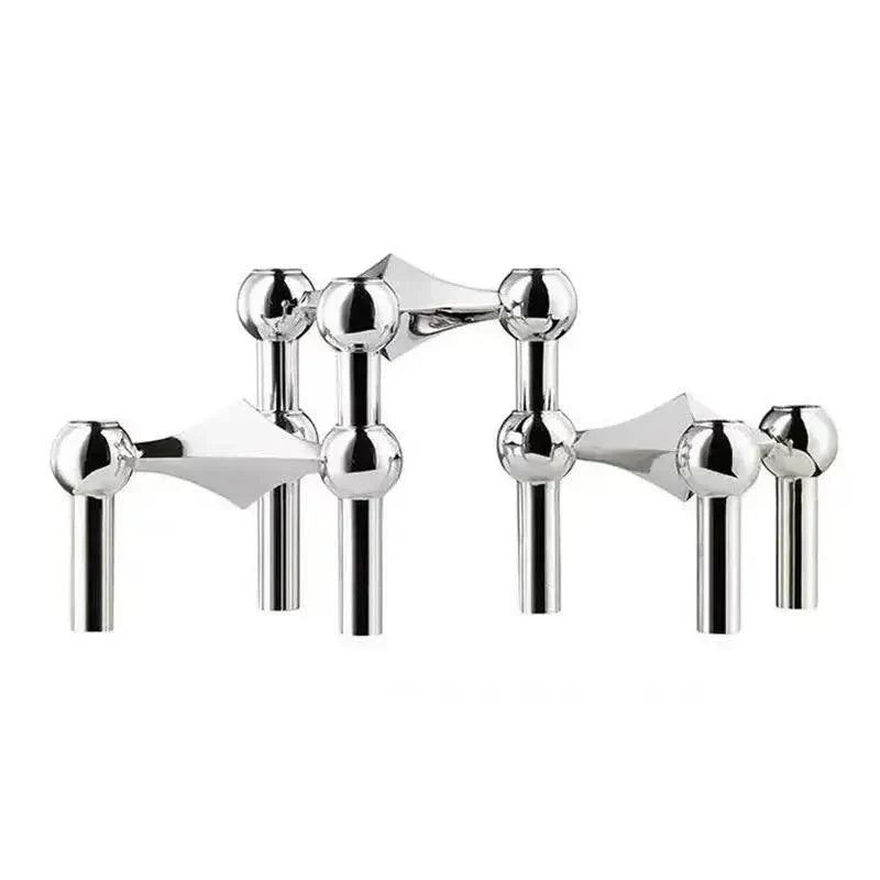 Candle Holder | Sculptural Modular Design | Coated Steel