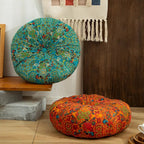 Meditation Cushion | Moroccan Woven Design | Cotton & Microfiber Blend