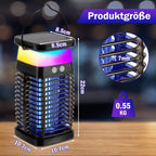 Mosquito Trap | UV LED & High-Voltage Grid | Solar & USB-C Rechargeable