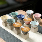 Mug Set | Ceramic Artful Glaze & Refined Rim | 2-Piece