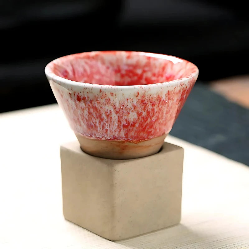 Mug Set | Ceramic Artful Glaze & Refined Rim | 2-Piece