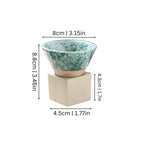 Mug Set | Ceramic Artful Glaze & Refined Rim | 2-Piece