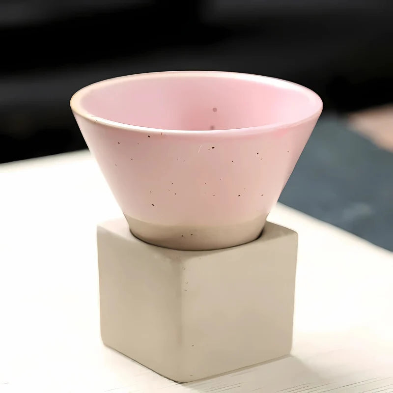 Mug Set | Ceramic Artful Glaze & Refined Rim | 2-Piece