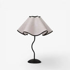Mushroom Table Lamp | Domed Cap & Curved Metal Stand | LED Ambient Light