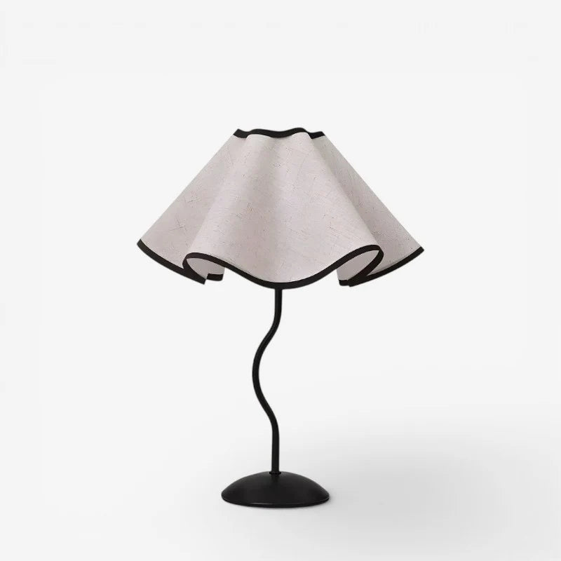 Mushroom Table Lamp | Domed Cap & Curved Metal Stand | LED Ambient Light